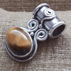 925 Silver Tiger Eye Pendant